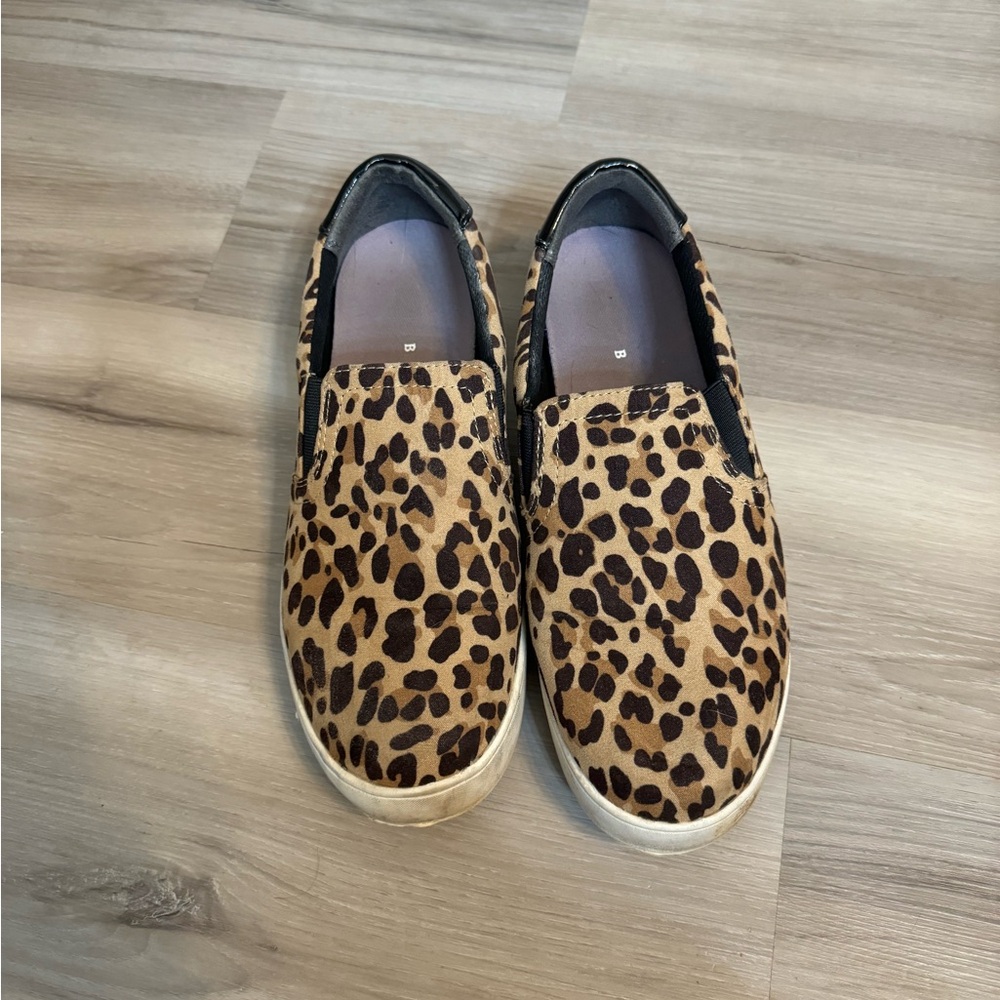 Leopard Print Slip-On Sneakers